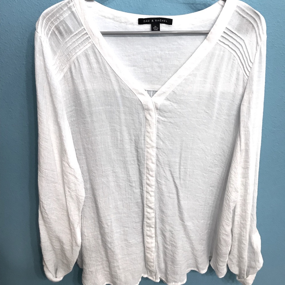 White Flowy Blouse